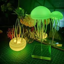 GlowGroove™ Jellyfish Night Light – RGB Voice Control LED Mood Lamp