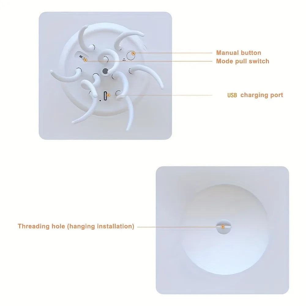 GlowGroove™ Jellyfish Night Light – RGB Voice Control LED Mood Lamp