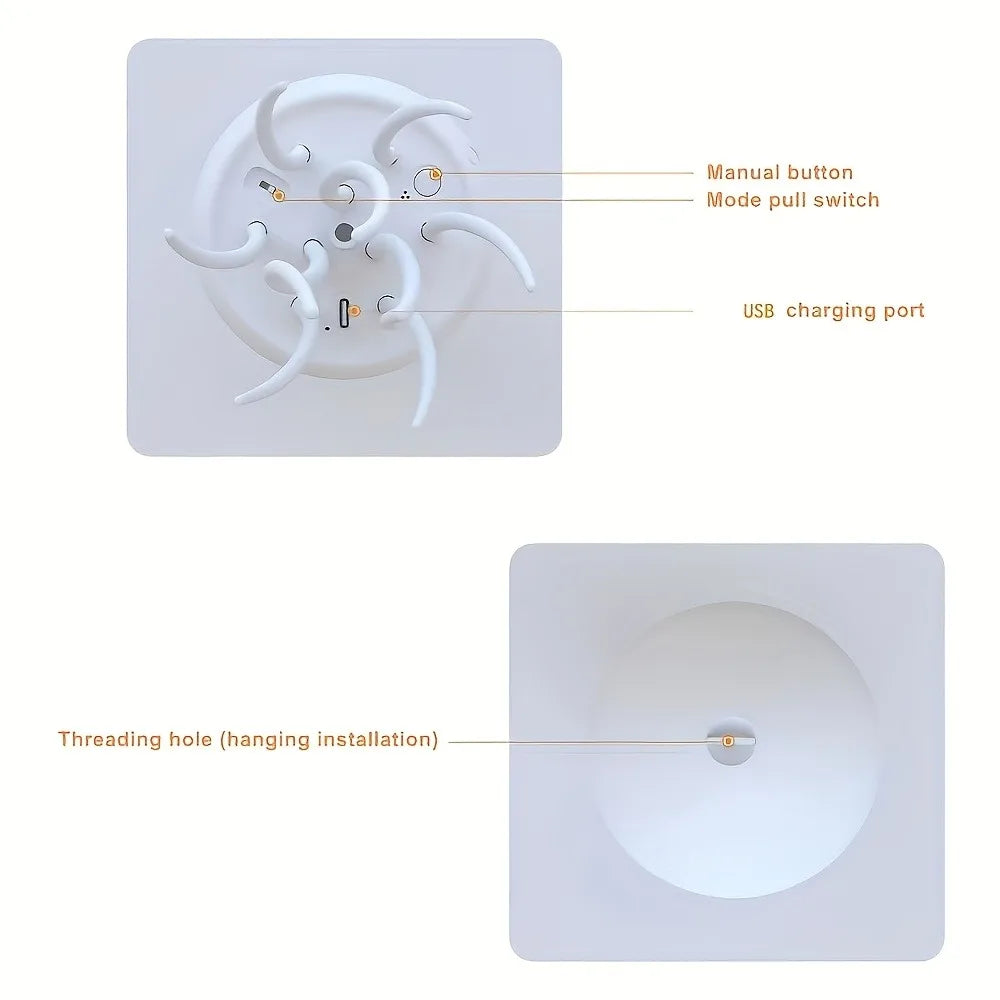 GlowGroove™ Jellyfish Night Light – RGB Voice Control LED Mood Lamp